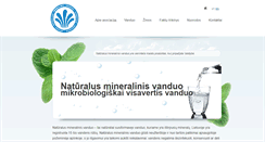 Desktop Screenshot of mineralinisvanduo.lt