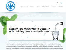 Tablet Screenshot of mineralinisvanduo.lt